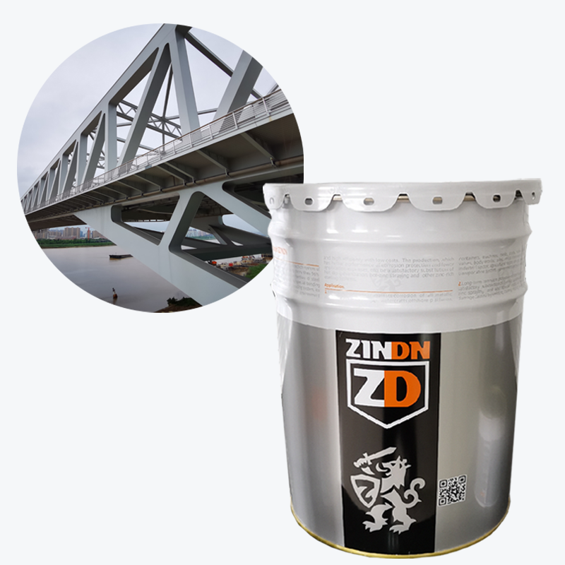 A two component, high solids, zinc phosphate epoxy primer and building coat